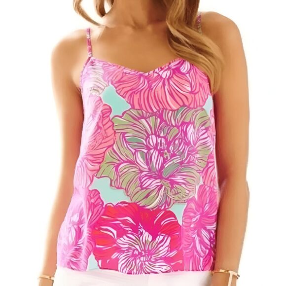 Lilly Pulitzer NWOT Dusk Tank in Peony Print - Picture 1 of 10